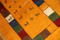 羊毛ウールの高級細かい織り方のギャッベ188113