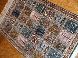 シルクペルシャ玄関マット和風な色彩50028