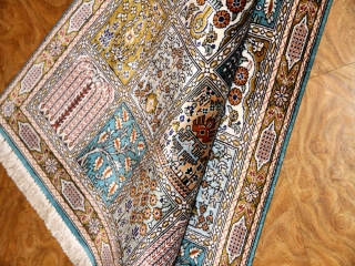 シルクペルシャ玄関マット和風な色彩50028