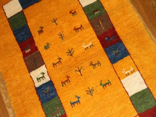 羊毛ウールの高級細かい織り方のギャッベ188113