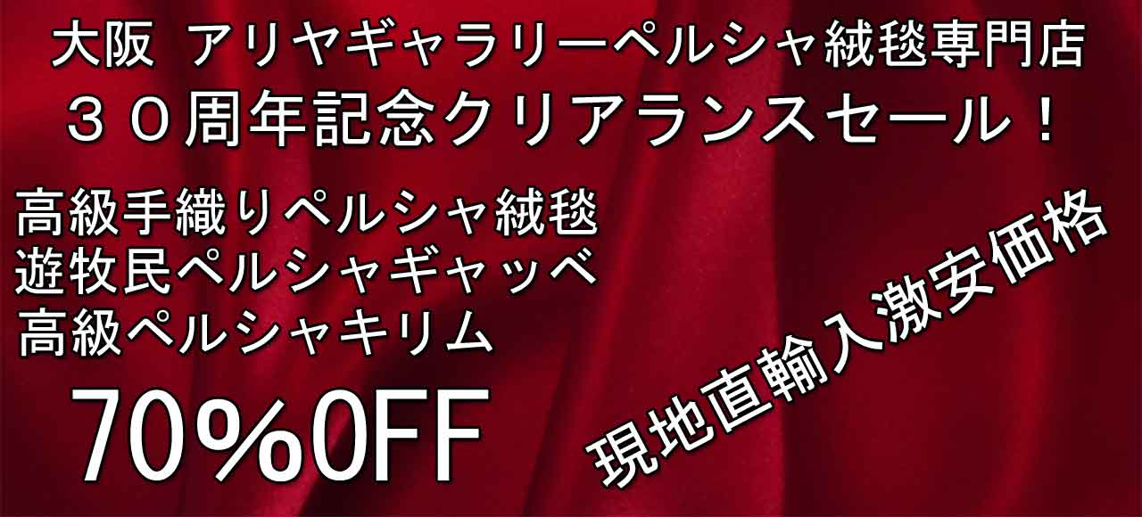 クリアランスセール】ペルシャ絨毯 40cm×30cm No. さし 3331007